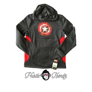 Boys Large Spyder Marvel Captain America Hoodie